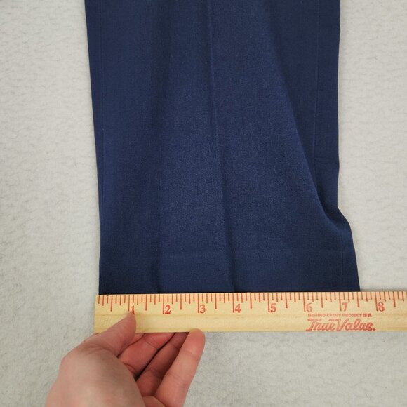 J Crew Pants Womens 8 Navy Blue Kallie Straight Leg High Rise Classic Trousers - Picture 7 of 12